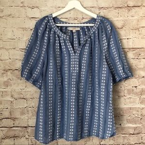 EUC Loft Boho Printed Top
